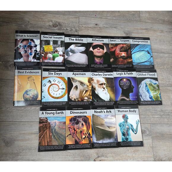 Answers in Genesis "A Pocket Guide To." 15-Book Lot Creation Science Apologetics - Picture 1 of 6